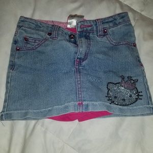 Girls jean skort